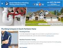 Tablet Screenshot of maineplumberportland.com